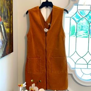 Billabong corduroy jumper large cognac brown